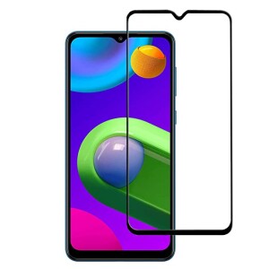 Bouclier® [3 in 1] 9H Full Tempered Glass + Clear Transparent Skin + Camera Lens Protector For Samsung Galaxy M02S