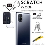 Bouclier® [3 in 1] 9H Full Tempered Glass + Clear Transparent Skin + Camera Lens Protector For Samsung Galaxy M51