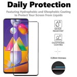 Bouclier® [3 in 1] 9H Full Tempered Glass + Clear Transparent Skin + Camera Lens Protector For Samsung Galaxy M51