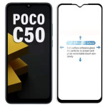 Bouclier® [3 in 1] 9H Full Tempered Glass + Clear Transparent Skin + Camera Lens Protector for Xiaomi Poco C50