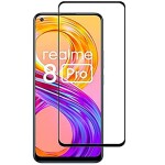 Bouclier® [3 in 1] 9H Full Tempered Glass + Clear Transparent Skin + Camera Lens Protector For Realme 8 Pro