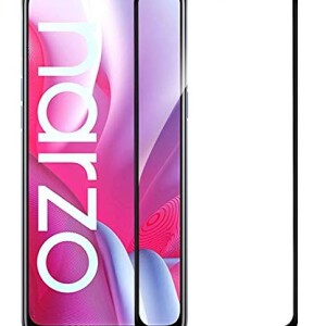 Bouclier® 9H Hardness Full Tempered Glass Screen Protector for Realme Narzo 20A