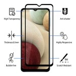 Bouclier® [3 in 1] 9H Full Tempered Glass + Clear Transparent Skin + Camera Lens Protector For Samsung Galaxy A12