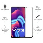 Bouclier® [3 in 1] 9H Full Tempered Glass + Clear Transparent Skin + Camera Lens Protector For Vivo Y73
