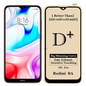 Bouclier® D-Plus Edge to Edge 9H Hardness Full Tempered Glass Screen Protector for Xiaomi Redmi 8A