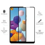 Bouclier® D-Plus Edge to Edge 9H Hardness Full Tempered Glass Screen Protector for Samsung Galaxy A21