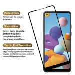 Bouclier® D-Plus Edge to Edge 9H Hardness Full Tempered Glass Screen Protector for Samsung Galaxy A21