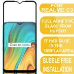 Bouclier® D-Plus Edge to Edge 9H Hardness Full Tempered Glass Screen Protector for Realme C3