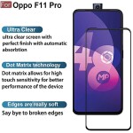 Bouclier® D-Plus Edge to Edge 9H Hardness Full Tempered Glass Screen Protector for Oppo F11 Pro