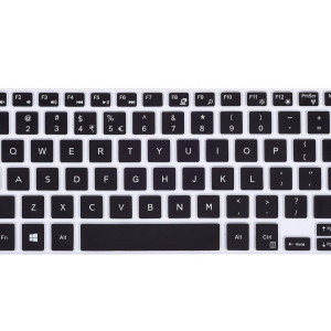 Laptop Keyboard Protector Silicone Skin for Dell Inspiron 15 7570 Laptop (Black)