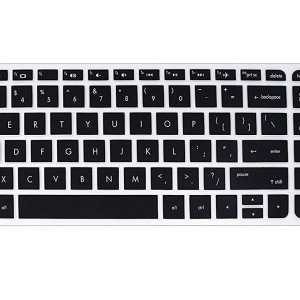 Laptop Keyboard Protector Silicone Skin for HP 15-ac101TU 15.6-inch Laptop (Black)
