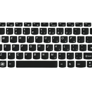 Laptop Keyboard Protector Silicone Skin for Lenovo Essential G405 59-415701 14-inch Laptop (Black)
