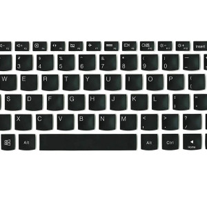 Laptop Keyboard Protector Silicone Skin for Lenovo - Yoga 900S-12ISK 2-in-1 12.5 Touch-Screen Laptop (Black)