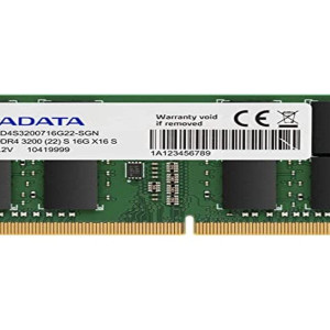 ADATA Premier 16GB Single DDR4 3200Mhz CL22 PC4-25600 260-Pin SODIMM Memory RAM Single (AD4S320016G22-SGN)