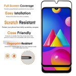 Bouclier® 9H Hardness Full Tempered Glass Screen Protector for Samsung Galaxy M02S