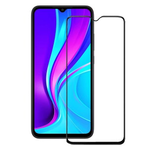 Bouclier® D-Plus Edge to Edge 9H Hardness Full Tempered Glass Screen Protector for Xiaomi Redmi 9 Prime