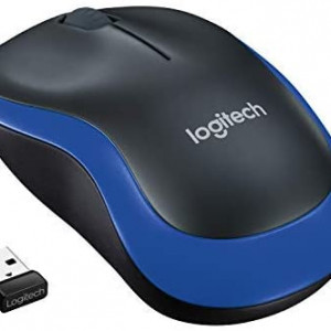 Logitech M185 Wireless Mouse, 2.4GHz with USB Mini Receiver, 12-Month Battery Life, 1000 DPI Optical Tracking, Ambidextrous, Compatible with PC, Mac,