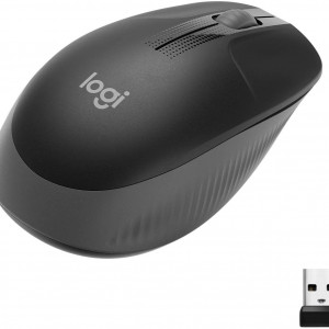 Logitech M190 Wireless Mouse , Full Size Ambidextrous Curve Design, 18-Month Battery with Power Saving Mode, USB Receiver, Precise Cursor Control + Sc