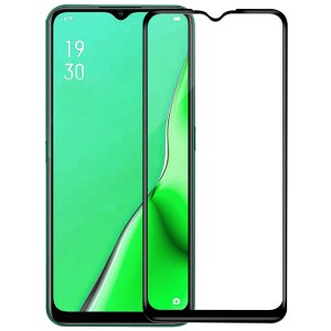 Bouclier® D-Plus Edge to Edge 9H Hardness Full Tempered Glass Screen Protector for Oppo A15