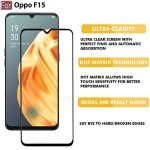 Bouclier® D-Plus Edge to Edge 9H Hardness Full Tempered Glass Screen Protector for Oppo F15