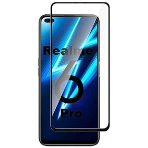 Bouclier® D-Plus Edge to Edge 9H Hardness Full Tempered Glass Screen Protector for Realme 6 Pro