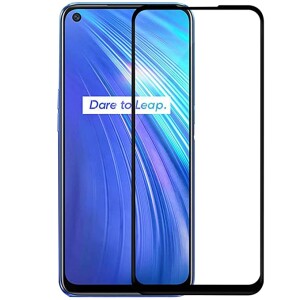 Bouclier® D-Plus Edge to Edge 9H Hardness Full Tempered Glass Screen Protector for Realme 6i