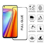 Bouclier® D-Plus Edge to Edge 9H Hardness Full Tempered Glass Screen Protector for Realme 7