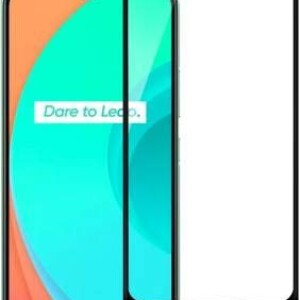 Bouclier® D-Plus Edge to Edge 9H Hardness Full Tempered Glass Screen Protector for Realme C15