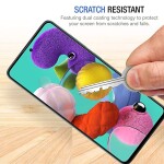Bouclier® 9H Hardness Full Tempered Glass Screen Protector for Samsung Galaxy A51