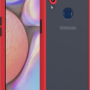 Bouclier® Shockproof Smoke Case Cover for Samsung Galaxy A20 (Red)