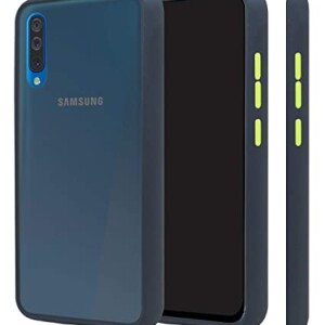 Bouclier® Shockproof Smoke Case Cover for Samsung Galaxy A50S (Blue)