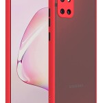 Bouclier® Shockproof Smoke Case Cover for Samsung Galaxy Note 10 Lite (Red)