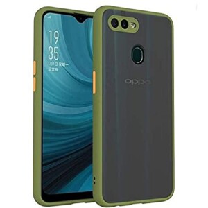 Bouclier® Shockproof Smoke Case Cover for Oppo A12 (Green)