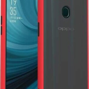 Bouclier® Shockproof Smoke Case Cover for Oppo A12 (Red)