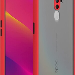 Bouclier® Shockproof Smoke Case Cover for Oppo A5 2020 (Red)
