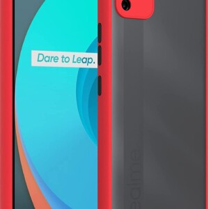 Bouclier® Shockproof Smoke Case Cover for Realme C11 (Red)