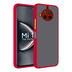 Bouclier® Shockproof Smoke Case Cover for Xiaomi Mi 10i (Red)