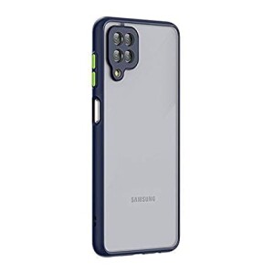 Bouclier® Shockproof Smoke Case Cover for Samsung Galaxy F62 (Blue)