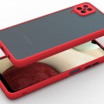 Bouclier® Shockproof Smoke Case Cover for Samsung Galaxy M12 (Red)