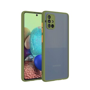 Bouclier® Shockproof Smoke Case Cover for Samsung Galaxy M31S (Green)