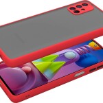 Bouclier® Shockproof Smoke Case Cover for Samsung Galaxy M31S (Red)