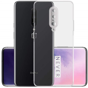 Bouclier® Silicone Transparent Back Cover for OnePlus 7t pro