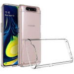 Bouclier® Silicone Transparent Back Cover for Samsung Galaxy A80