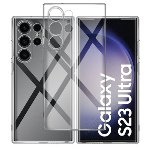 Bouclier® Silicone Transparent Back Cover for Samsung Galaxy S23 Ultra 5G