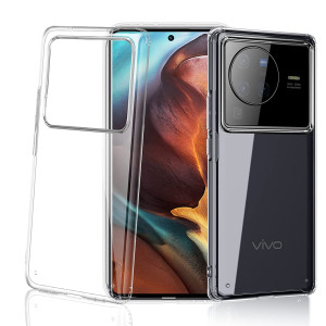 Bouclier® Silicone Transparent Back Cover for Vivo X80 Pro