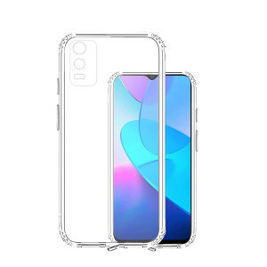 Bouclier® Silicone Transparent Back Cover for Vivo Y3s