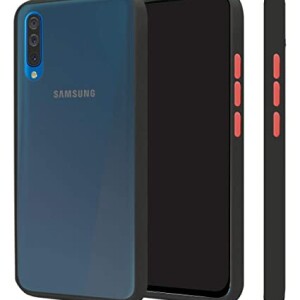 Bouclier® Shockproof Smoke Case Cover for Samsung Galaxy A50S (Black)