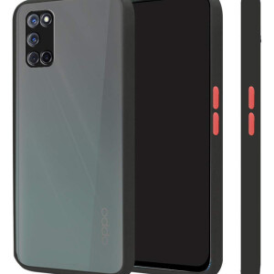 Bouclier® Shockproof Smoke Case Cover for Oppo A72 (Black)