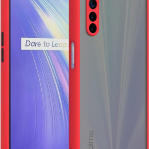 Bouclier® Shockproof Smoke Case Cover for Realme 6 (Red)