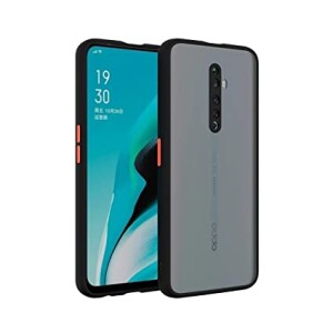 Bouclier® Shockproof Smoke Case Cover for Oppo Reno 2F (Black)